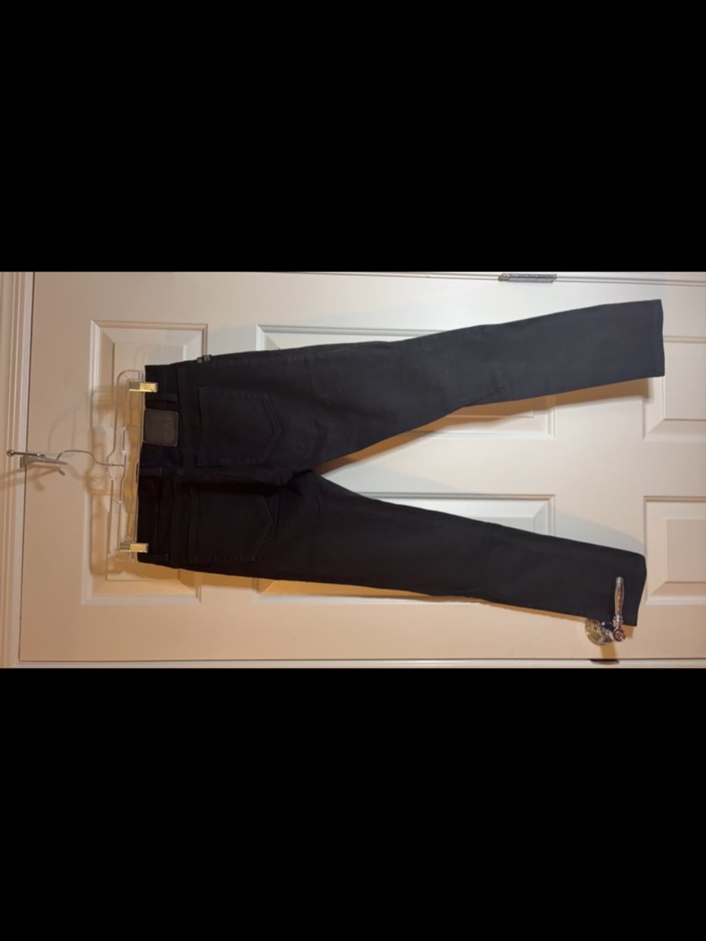 Black Straight Leg Women Jeans - Picture 3 of 3